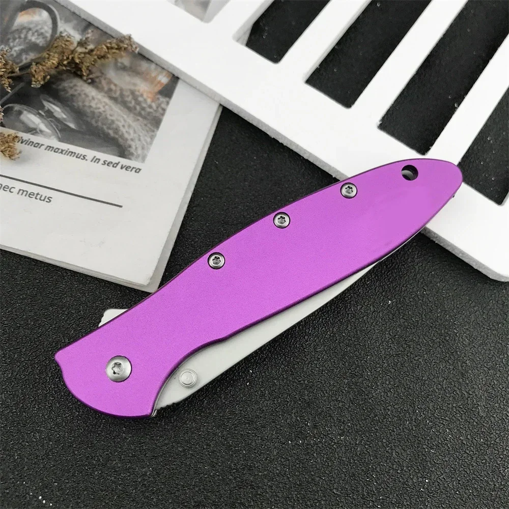 KS 1660 Ken Onion Leek Assisted Open Pocket Folding Knife Multicolor 8Cr13Mov Blade 14C28N Handle Outdoor Camping Hunting Knife