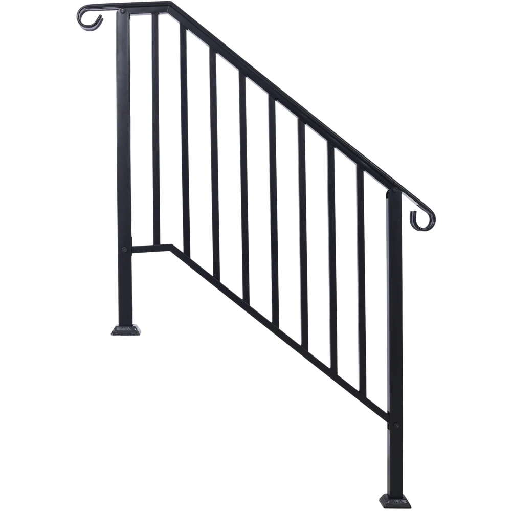 

Steps Handrails With Durable And Rust Resistant Powder Coating 3 Or 4 Steel Steps Stair For Porch Wooden Stairs Or Concrete Step