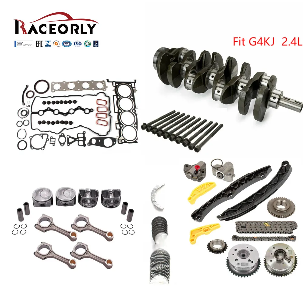 Raceorly G4KJ Kit Di Ricostruzione Motore Kit Di Distribuzione Asta Albero Motore Per Hyundai Kia 2.4L