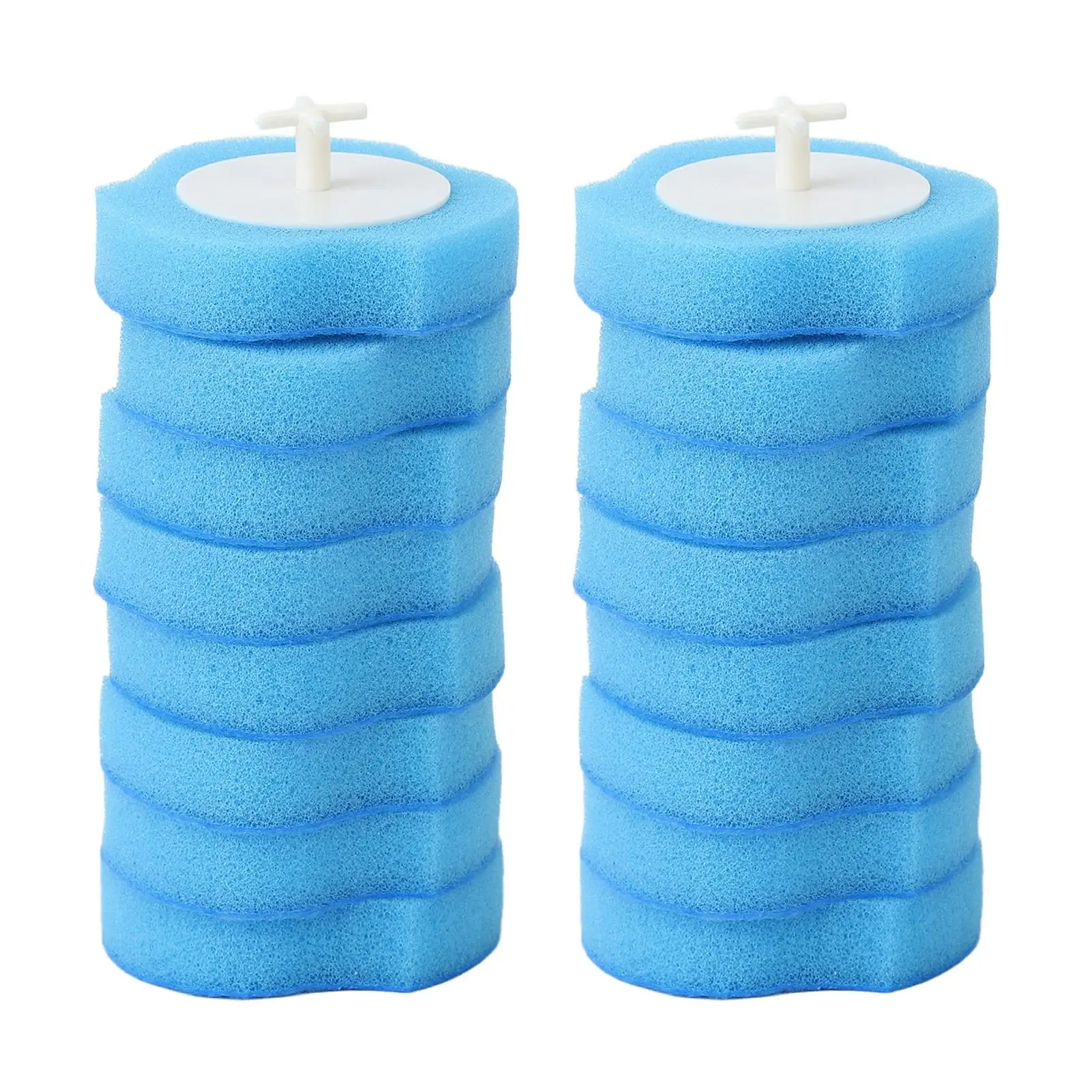 

Disposable Toilet Brush Refill Heads - Soft Sponge for Effective Cleaning, Water Soluble, Ideal for bathroom Use