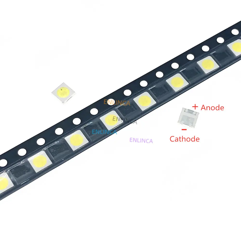 50-1000Pcs SMD LED TV Backlight Televisa Cold White 1W 3V 2W 6V 100lm 3535 3537 Cool White LCD Backlit for TV Repair