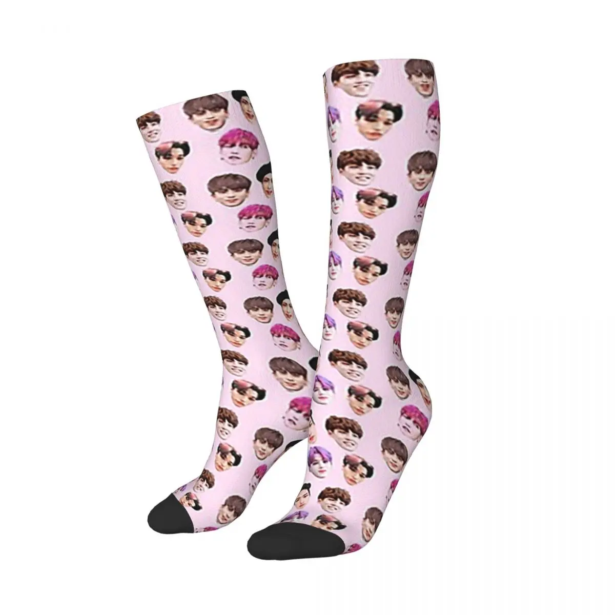 ATEEZ - Faces Socks Harajuku High Quality Stockings All Season Long Socks Accessories for Man's Woman's Birthday Present