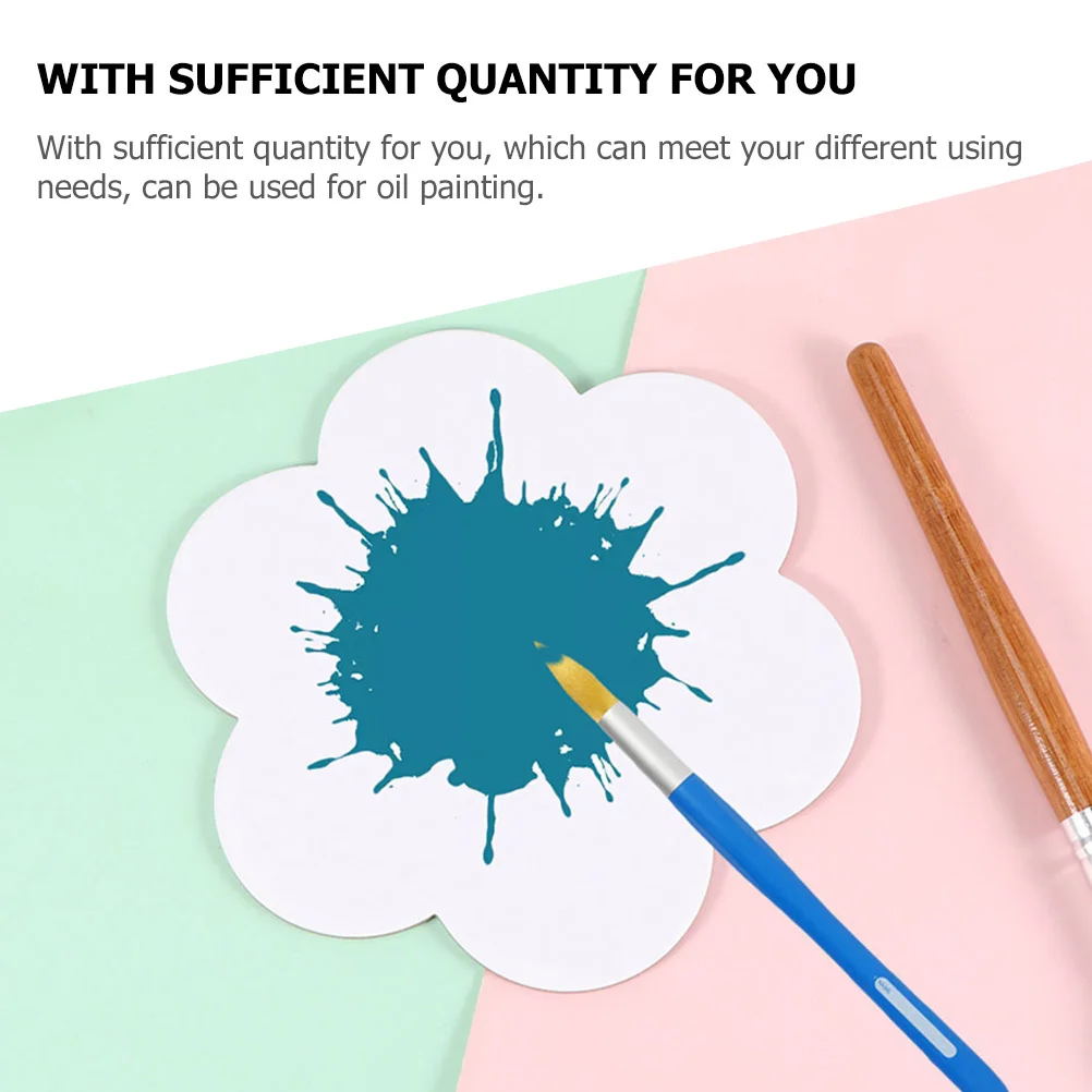 

5pcs Canvas Panel Blank Oil Painting Boards Durable Painting Panels For Artists Stretched Canvas For Diy Art Projects