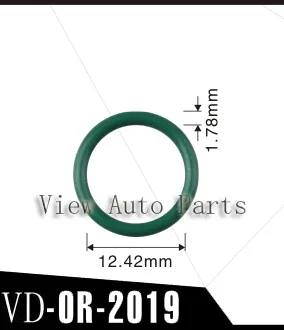 500pcs For BMW Car Fuel Injector FKM ORings O Rings O-Rings Fuel Injector Repair Service Kits 12.42*1.78mm OR-2019
