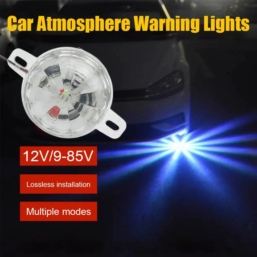 12-85V Motorcycle Underglow Lights, Multicolor RGB LED Underbody Car Chassis Light Kit, Strips for Auto Truck Bike