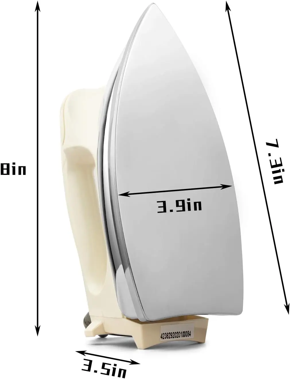 Lightweight Portable Dry Iron for Industry Household Usage Upgraded Mirror Stainless Steel Soleplate Without Steam