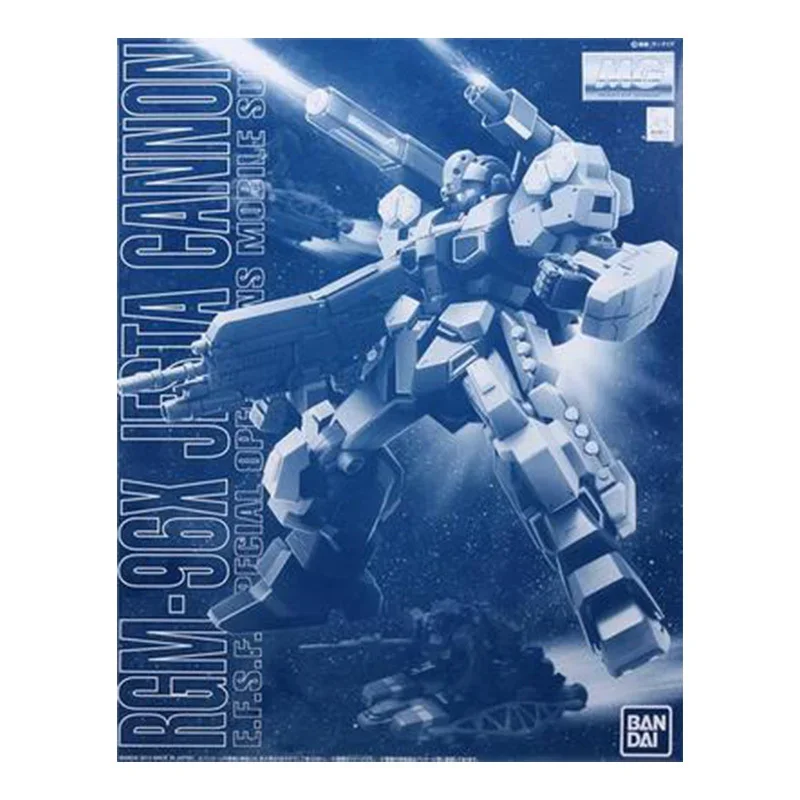 Bandai Gundam Model Kit Anime Figure MG 1/100 RGM-96X Jesta Clear Color Genuine Gunpla Anime Action Figure Toys for Children