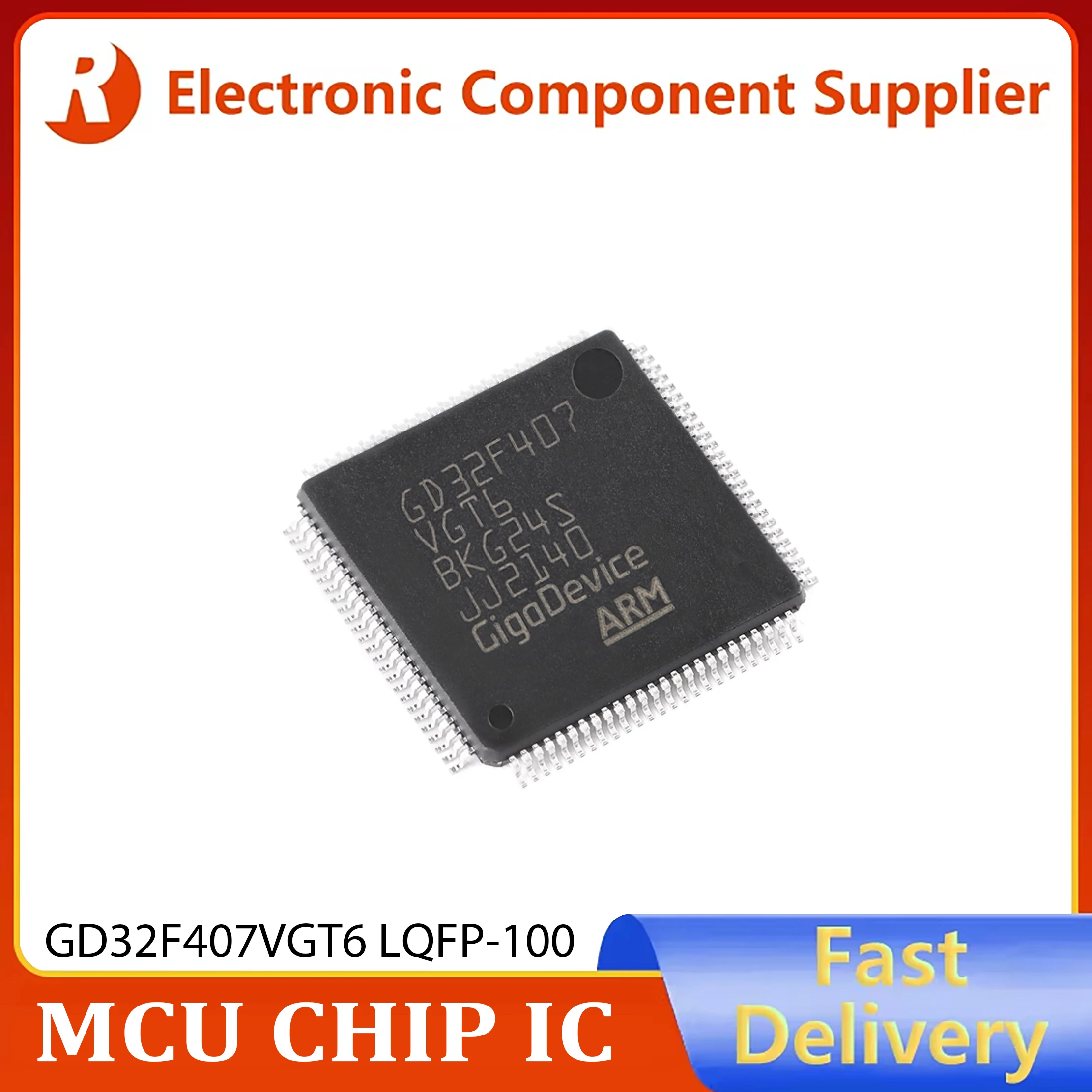 1pcs Genuine GD32F407VGT6 LQFP-100 ARM Cortex-M4 32-bit Microcontroller Unit (MCU) Chip in stock