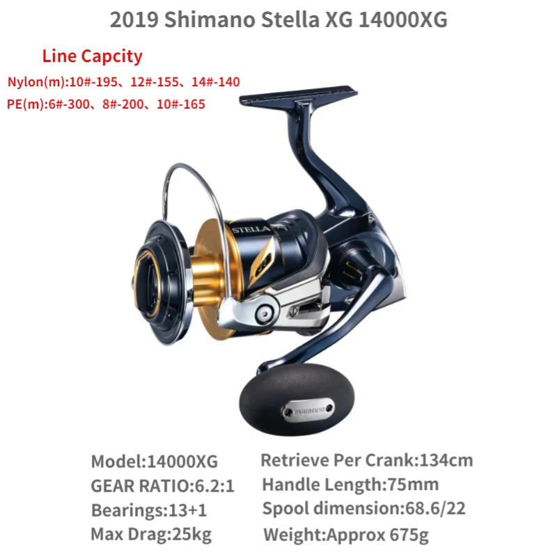 2019/2020 Shimano Stella SW 8000HG/14000 Spinning Reel for
