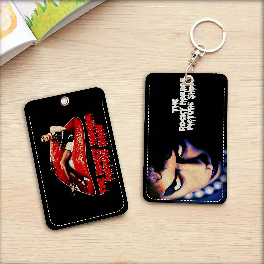 Cult Musical T-The Rocky Horror Picture Show Style PU Access Card Holder With Keychain - Executive Protection For Bank Card