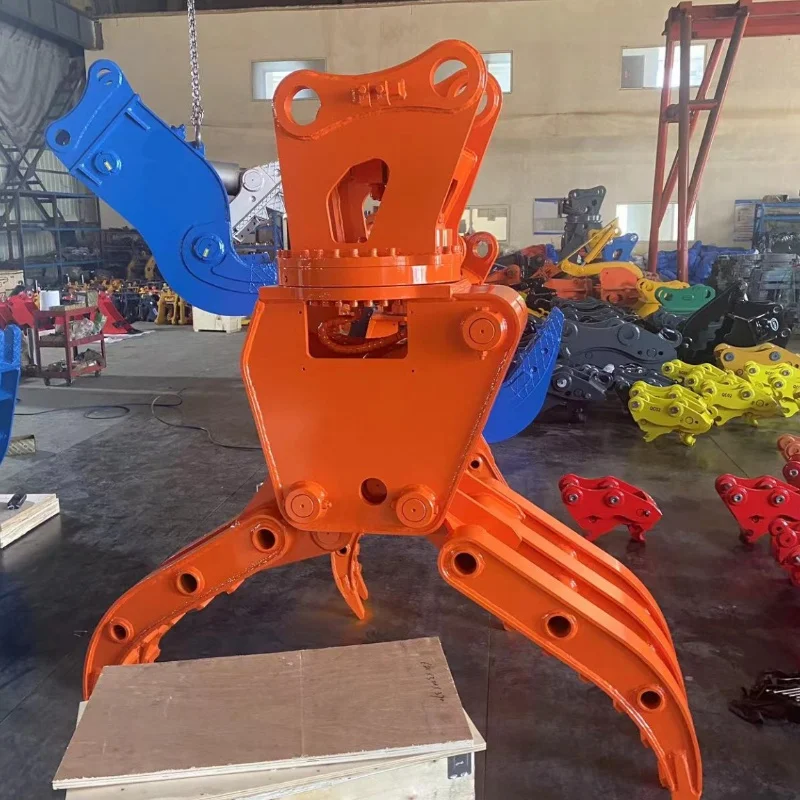 

Hydraulic Forestry Grapple with Replaceable Teeth | Log Handling & Land Clearing Tool