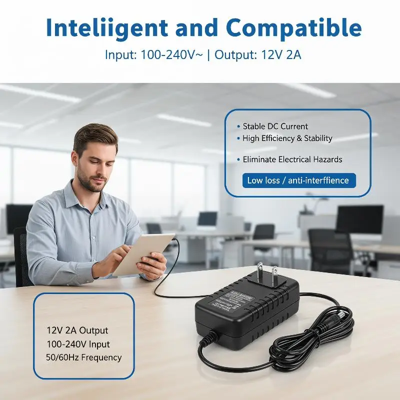 DC 12V 3A Power Adapter Universal AC 100-240V Input Energy Saving Supply For Laptops Routers LED Signs