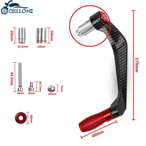 Para kawasaki z250 z300 z400 z750 z800 z800e z900 z900rs z1000 z1000sx motocicleta guiador alavancas de freio embreagem protetor guarda 8 principais vendas acelerador z750 - №5