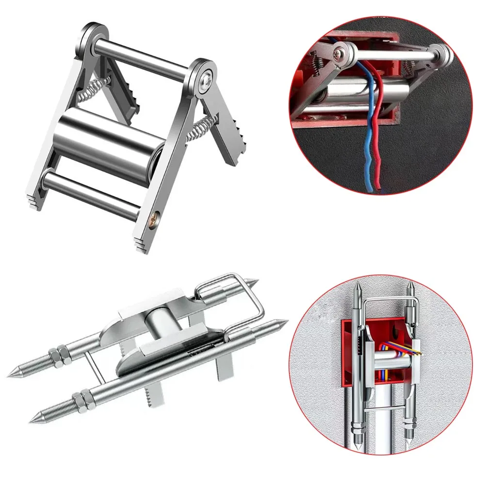

Инструмент для нарезания резьбы по проволоке со шкивом, съемник кабеля, вспомогательный электрик, рыбная проволока, настенные универсальные кабельные катушки, роликовая коробка