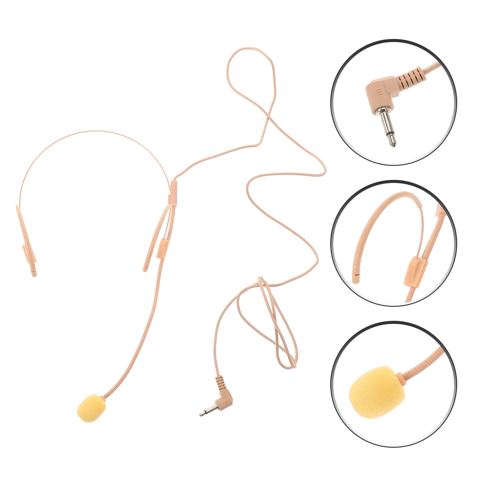 

Children'S Headset Microphone For Singing Performance Flexible Ear Mic Lightweight Stage Prop Small Microphone For Kids School