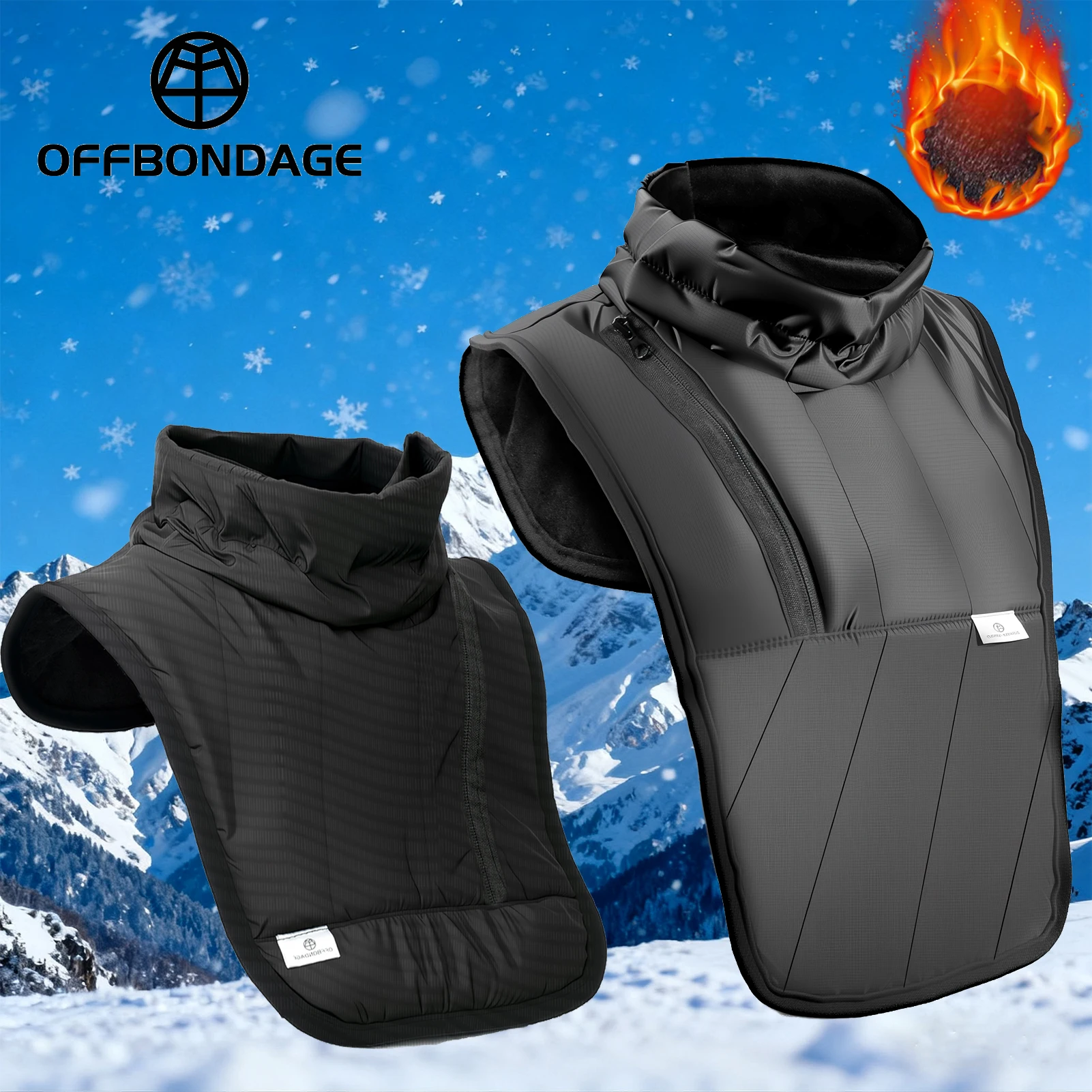 

OFFBONDAGE Ski Neck Warmer Winter Thermal Neck Gaiter Motorcycle Neck Warmer Cold-proof Outdoor Sports Neck Snowmobile Accessori