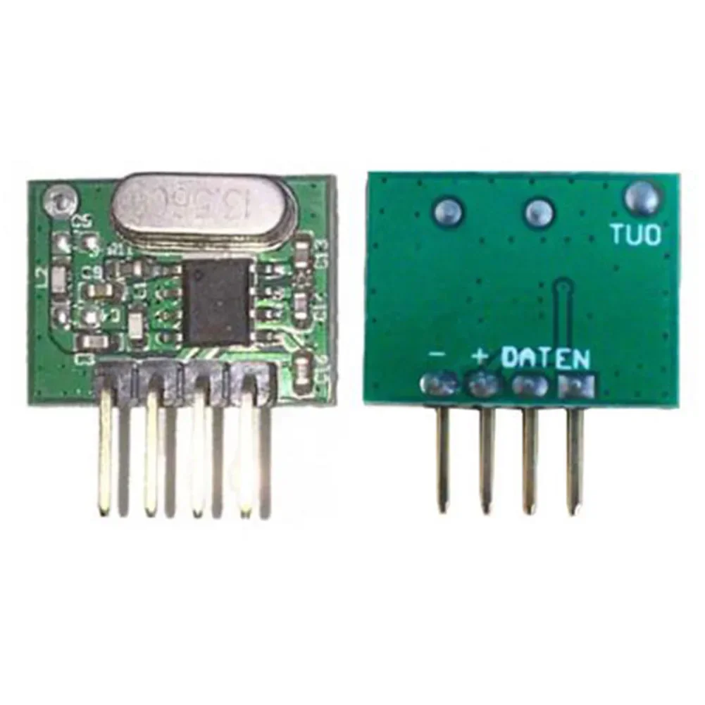 433 Mhz Superheterodyne RF Receiver And Transmitter Module Remote Control, Suitable For Room Control And Remote LED Applications