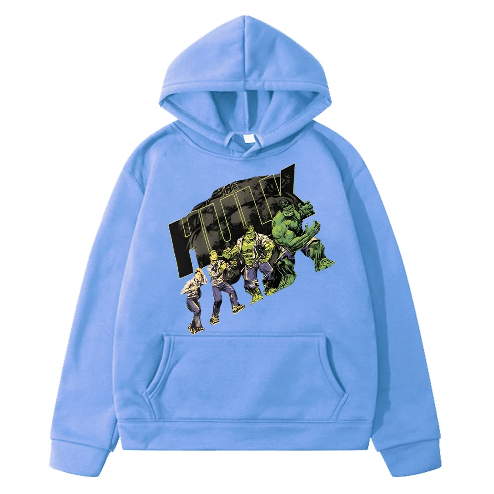 Marvel Print hoodies Fleece sweatshirt boys clothes y2k sudadera The Hulk anime hoodie Kawaii pullover jacket kids clothes girls