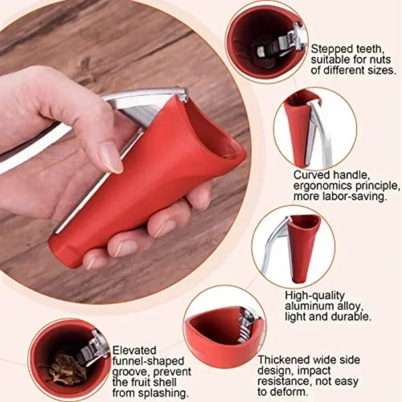 مشبك جوز متعدد الوظائف ، فتاحة قشرة البندق ، قشر منزلي ، مكسرات مفتوحة من الجوز ، فتاحة الكستناء ، مشبك البقان ، المنزل #4