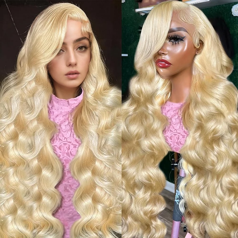 

613 Lace Frontal Wig Human Hair 13x6 Body Wave Blonde Human Hair Wigs Water Wave Lace Front Wigs Human Hair Pre Plucked