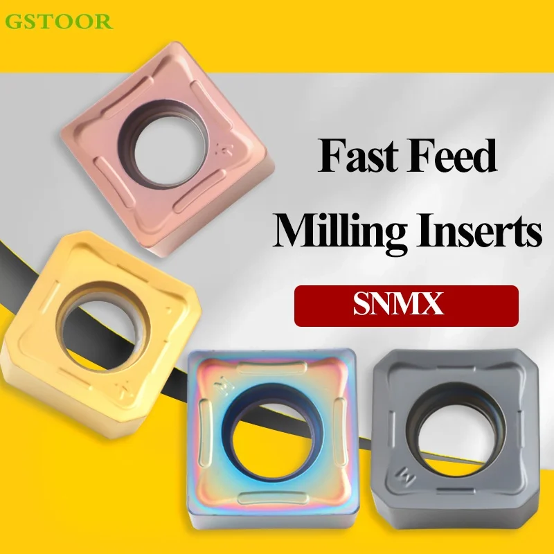 

SNMX120508 Carbide Inserts Cutting -GM SNMX1205ANN CNC Fast Feed Milling Cutter Blade Lathe Turning Tools For Stainless Steel