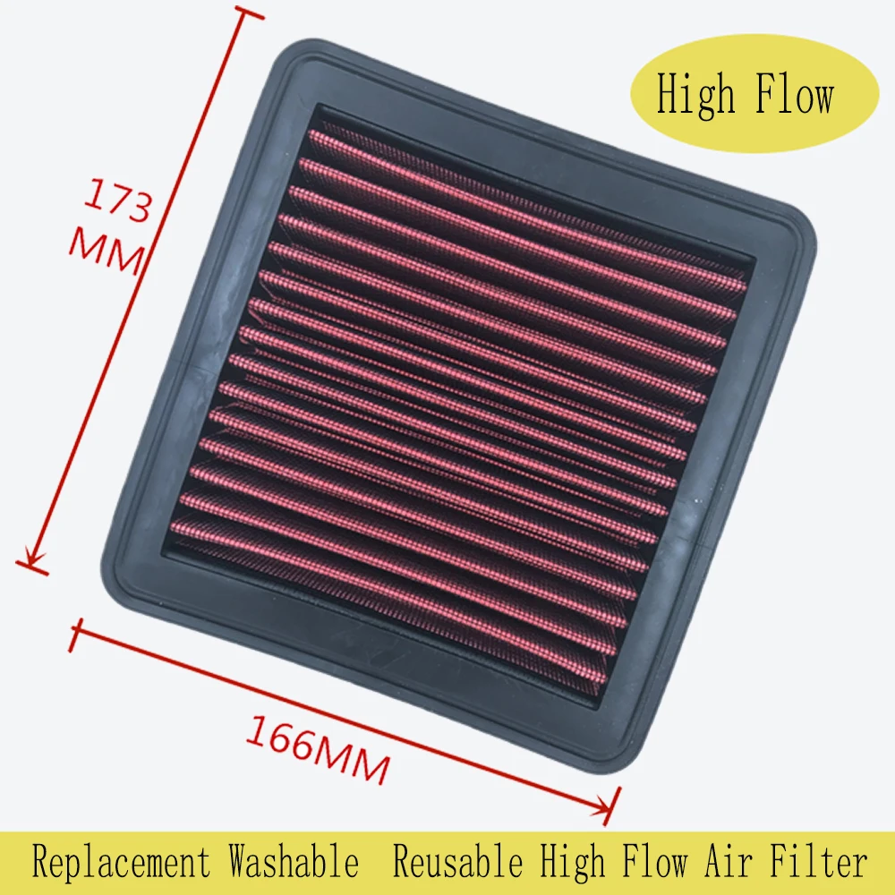 car Replacement Air Filter for 2008-2019 Honda Fit 1.5L Jazz 1.2L/1.4L Civic High Flow Panel Air Filter OEM 17220RB0000