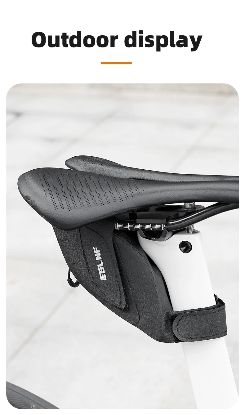 ESLNF Vollständig Wasserdichte Fahrradsatteltasche 3D Stereoskopische Fahrradtaschen Fahrrad-Werkzeugset Fahrradzubehör – Detail 8