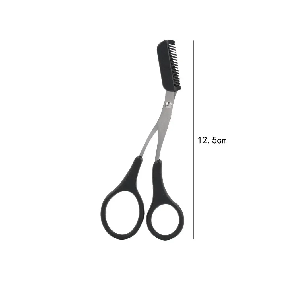 مقص الحواجب مع مشط إزالة الشعر ماكينة حلاقة الحواجب تشكيل ماكياج أداة Karsyngirl 1 قطعة أداة قص الحواجب الآمنة الفولاذ المقاوم للصدأ