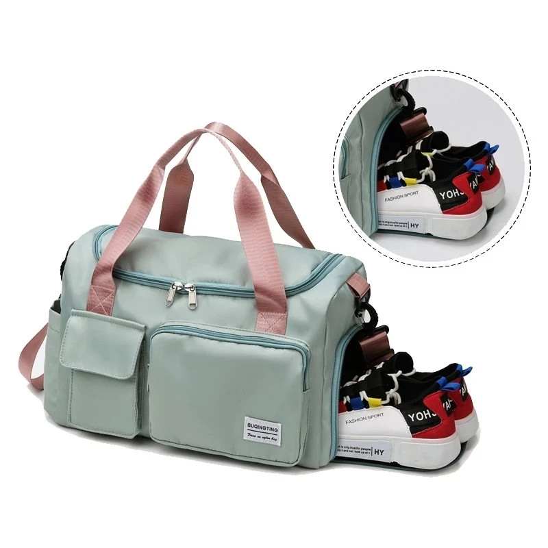 Bolsa de viaje impermeable para mujer, bolsa de equipaje de mano, bolsa deportiva para Fitness, Yoga, gimnasio, bolsa de fin de semana de gran capacidad, nuevo