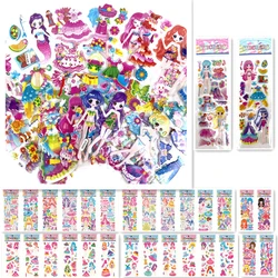 5/12Sheets 3D Bubble Dress Up Girls Stickers Cartoon Princess Change Clothes DIY Kawaii Toys Children Birthday Party Decoration