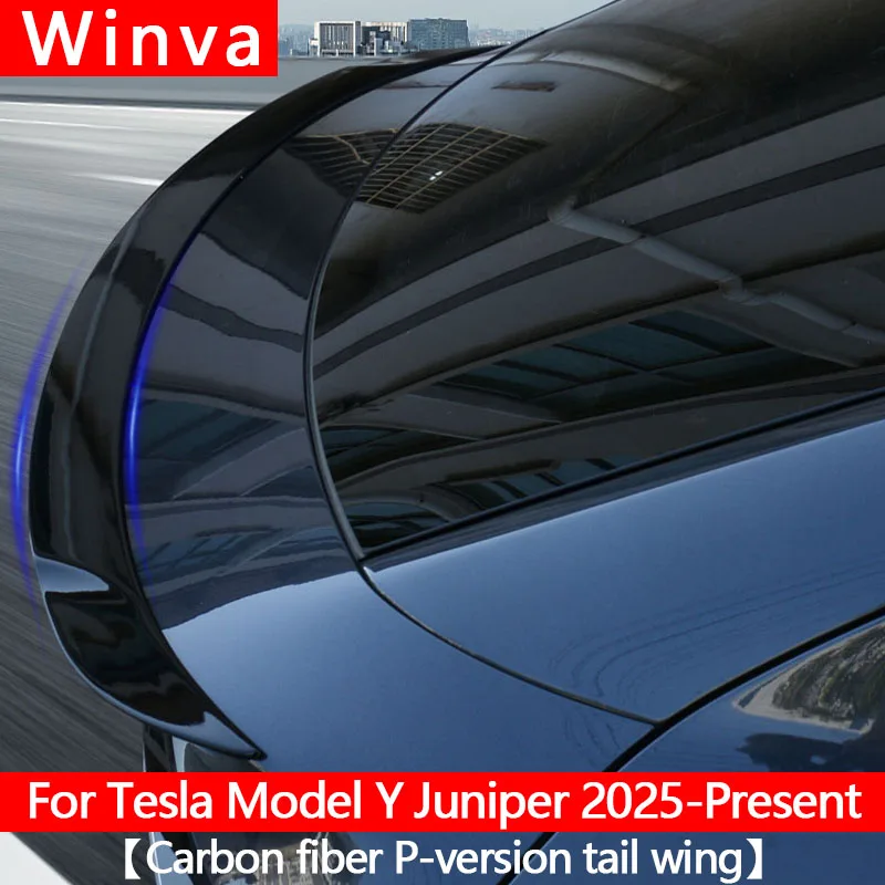 

Спойлер Juniper для Tesla Model Y 2025, высокопроизводительные крылья багажника, матовый ABS, углеродное волокно, модифицированные аксессуары для хвоста автомобиля