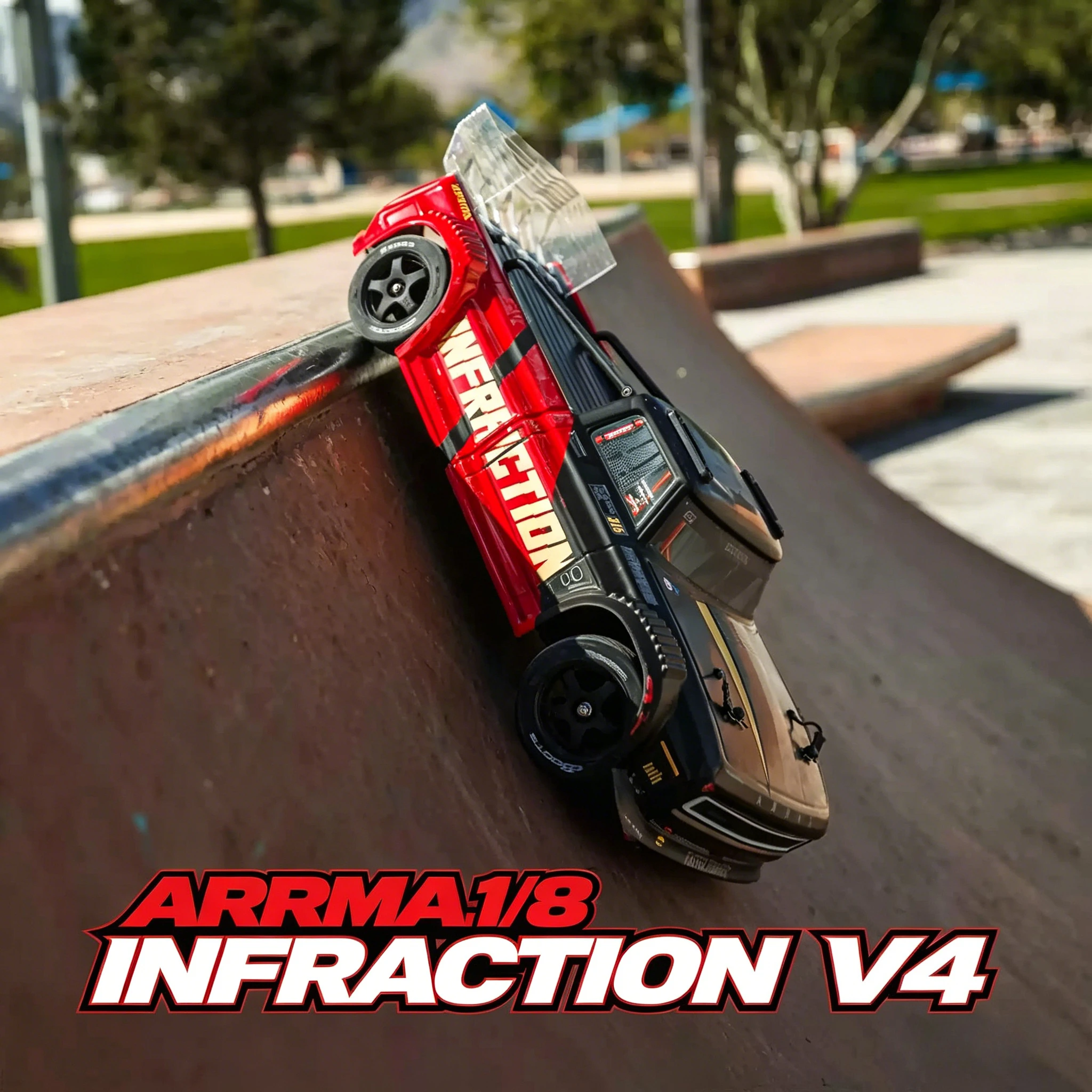 

ARRMA 1/8 INFRACTION Crossover V4 4WD Бесколлекторный, 2-3S, с технологией DSC, для уличных и плоских трасс, RTR, игрушка для взрослых, подарок