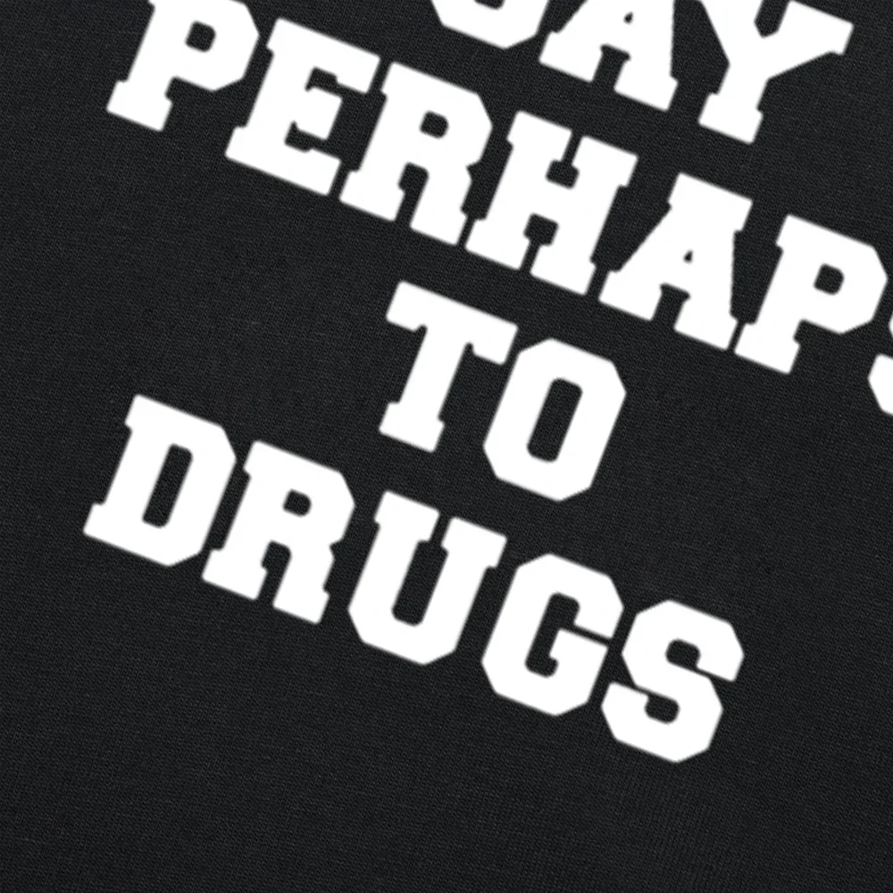 مضحك قل ربما إلى المخدرات تي شيرت الجرافيك القطن الشارع الشهير قصيرة الأكمام المخدرات سيئة عيد الأب تي شيرت ملابس رجالي