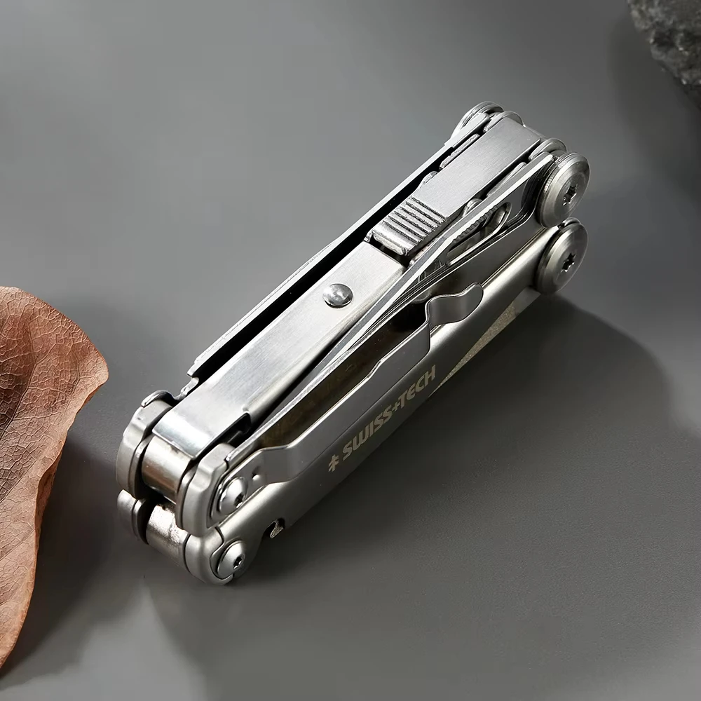 

SWISS TECH 18 in 1 Multitool Pliers EDC Folding Multi-functional Tool Screwdriver Outdoor Camping Multi Tool Gift for Men