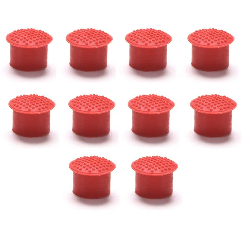 10Pcs Laptop Nipple Rubber Mouse Pointer Cap for Little TrackPoint Red Cap for Keyboard