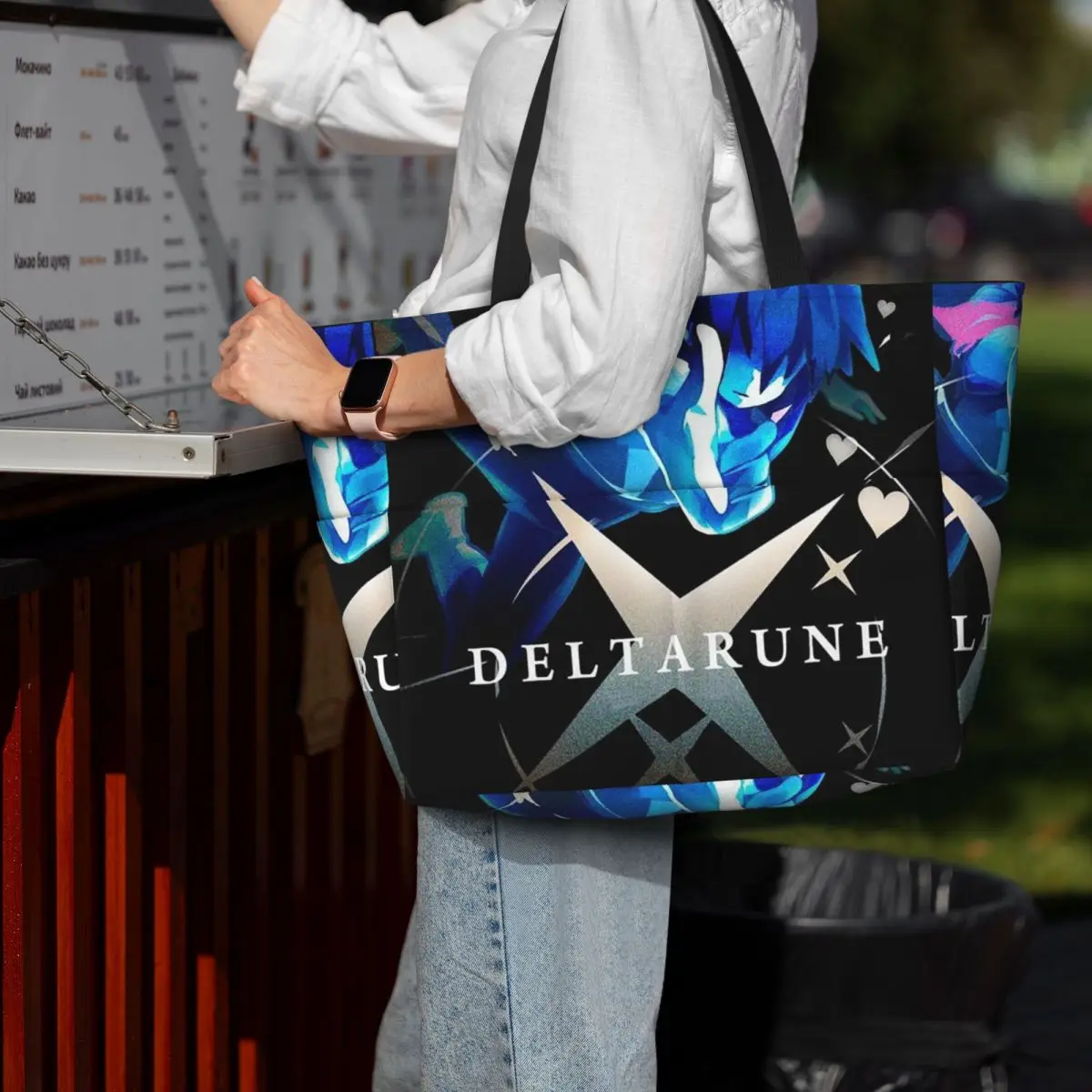 

Deltarune Beach Tote Bag Sport Gym Yoga Duffle Large Tote Bag Women Travel Bag Fitness bag