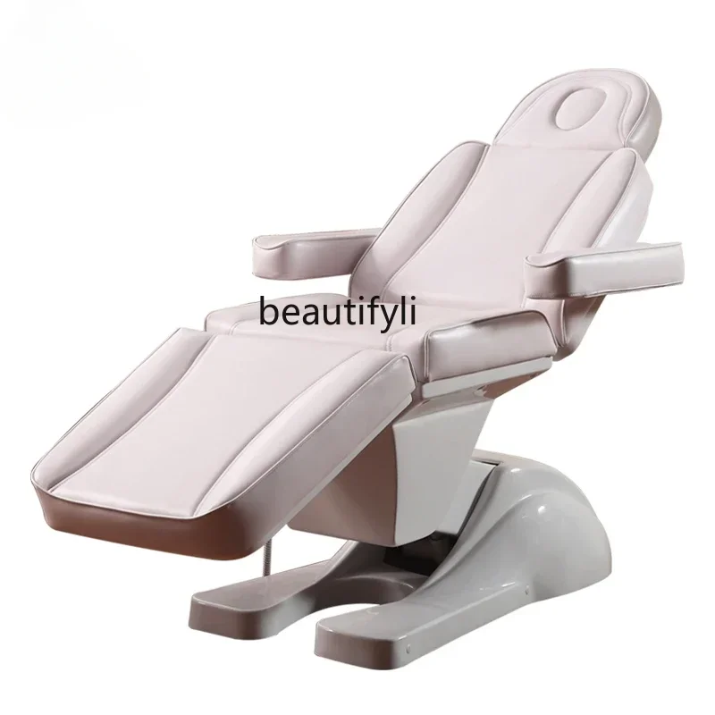 

All Electric Beauty Bed Beauty Salon Tattoo Embroidery Massage Bed Lifting and Foldable Moxibustion Therapy Chair