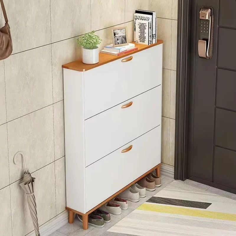 Simple four-layer storage shoe cabinet Modern simple ultra-thin shoe cabinet Entrance shoe cabinet