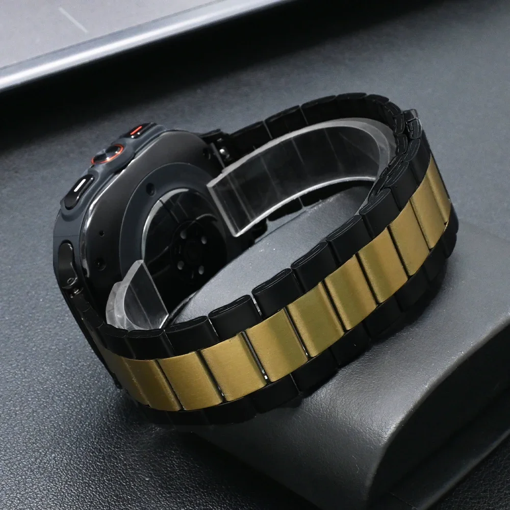 Gelang Stainless mewah magnetik, gelang Stainless mewah magnetik, untuk Samsung Galaxy Watch Ultra7 47mm, gelang bisnis pria untuk SAMSUNG ULTRA 7 47MM, tali tanpa celah