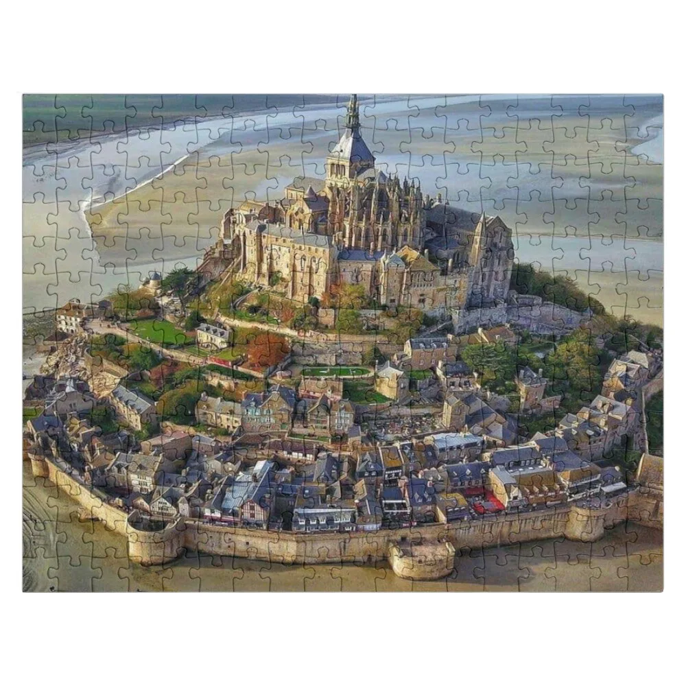 

Mont Saint MichelJigsaw Puzzle Personalized Name Puzzle Christmas Toys Customized Gifts For Kids Wooden Jigsaw Puzzles