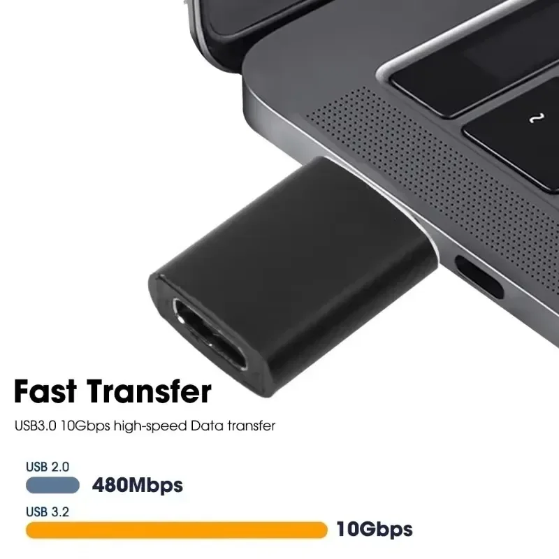 USB 3.2 Type-C 10Gbps OTG محول نوع C USB C ذكر إلى USB 3.2 أنثى محولات لماك بوك Xiaomi سامسونج USBC OTG موصل #6