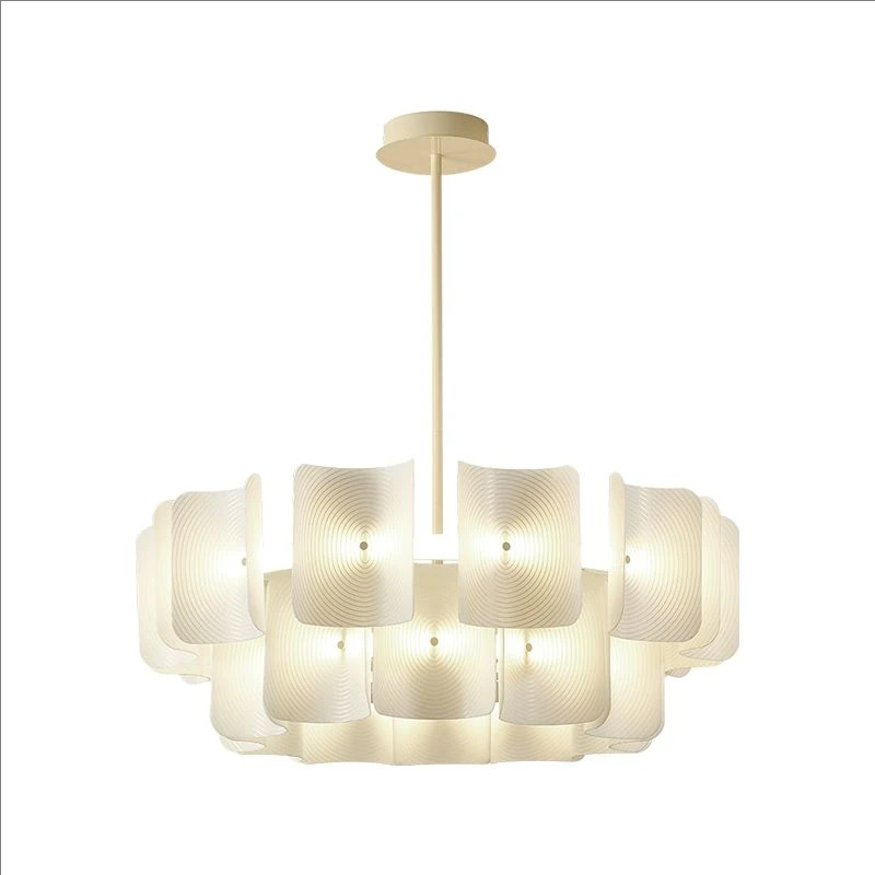 Antique French Style Pendant Lamp Retro Creamy Warm Light for Living Room Study Dining Bedroom Main Lighting