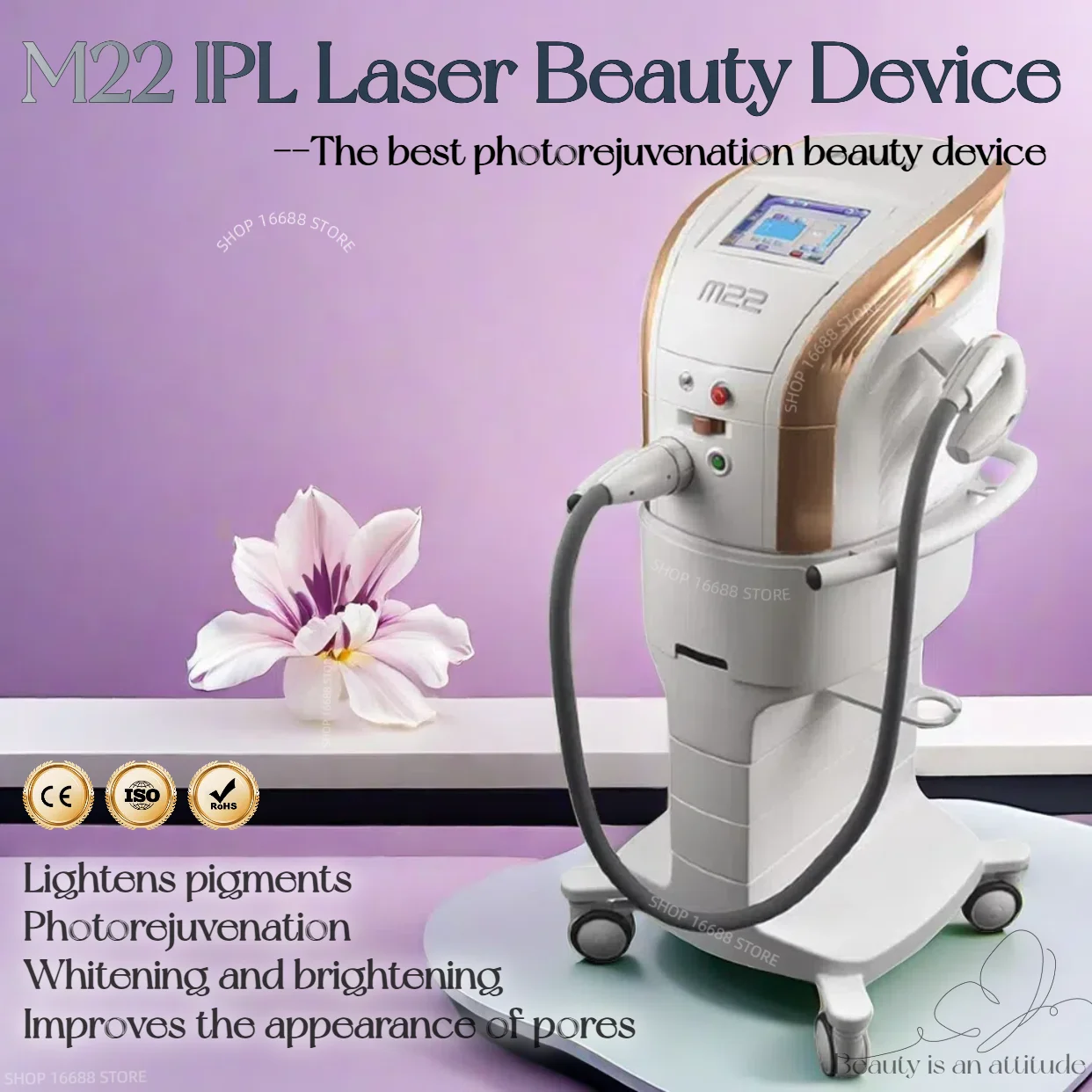 M22 Lumenis Photon IPL OPT Skin Rejuvenation Machine 6 Filters For Multifunction Facial Whiting Acne Treatment Device