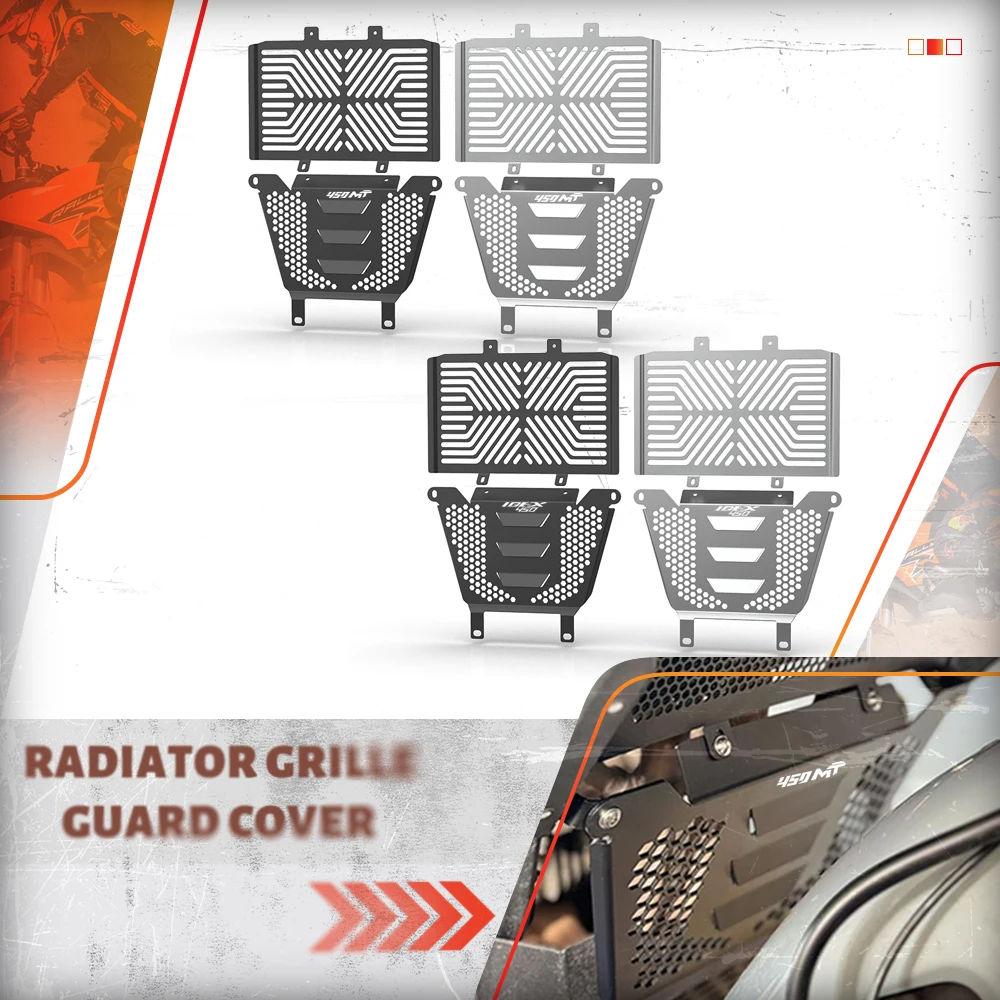 

FOR CFMOTO 450MT Ibex 450 Motorcycle Engine Water Tank Radiator Grill Oil Cooler Guard Protection Cover Accseeories 2024-2026