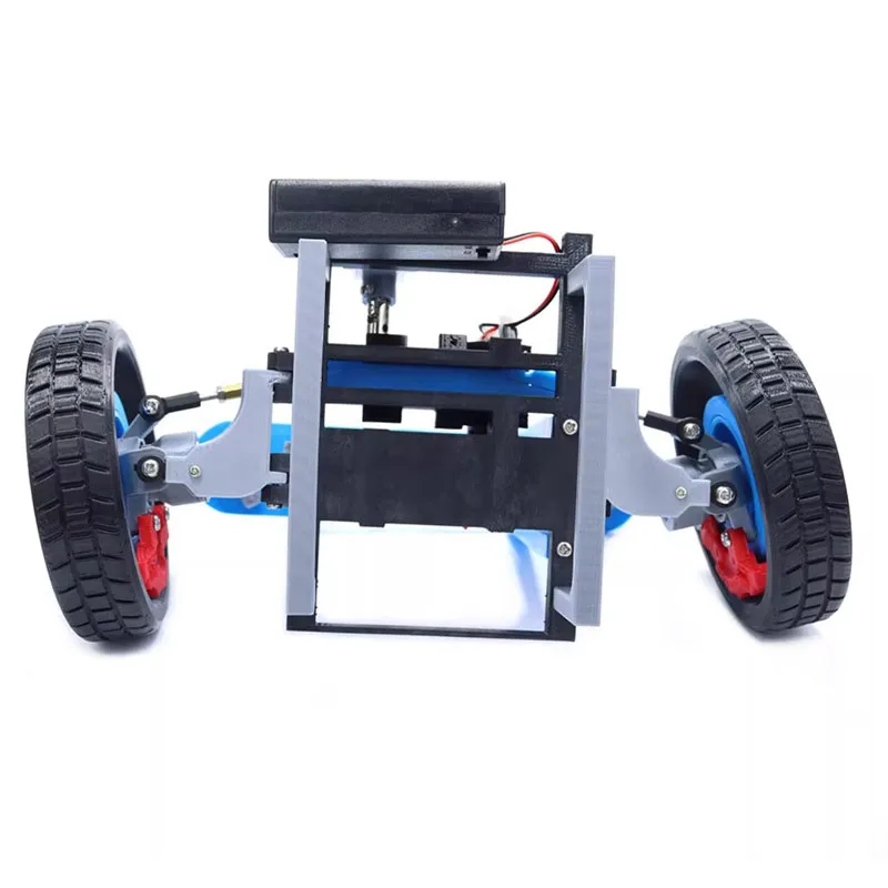 

3D Printed Car Suspension System Model with Steering Wheel, Differential & Shock Absorber for Educational Display