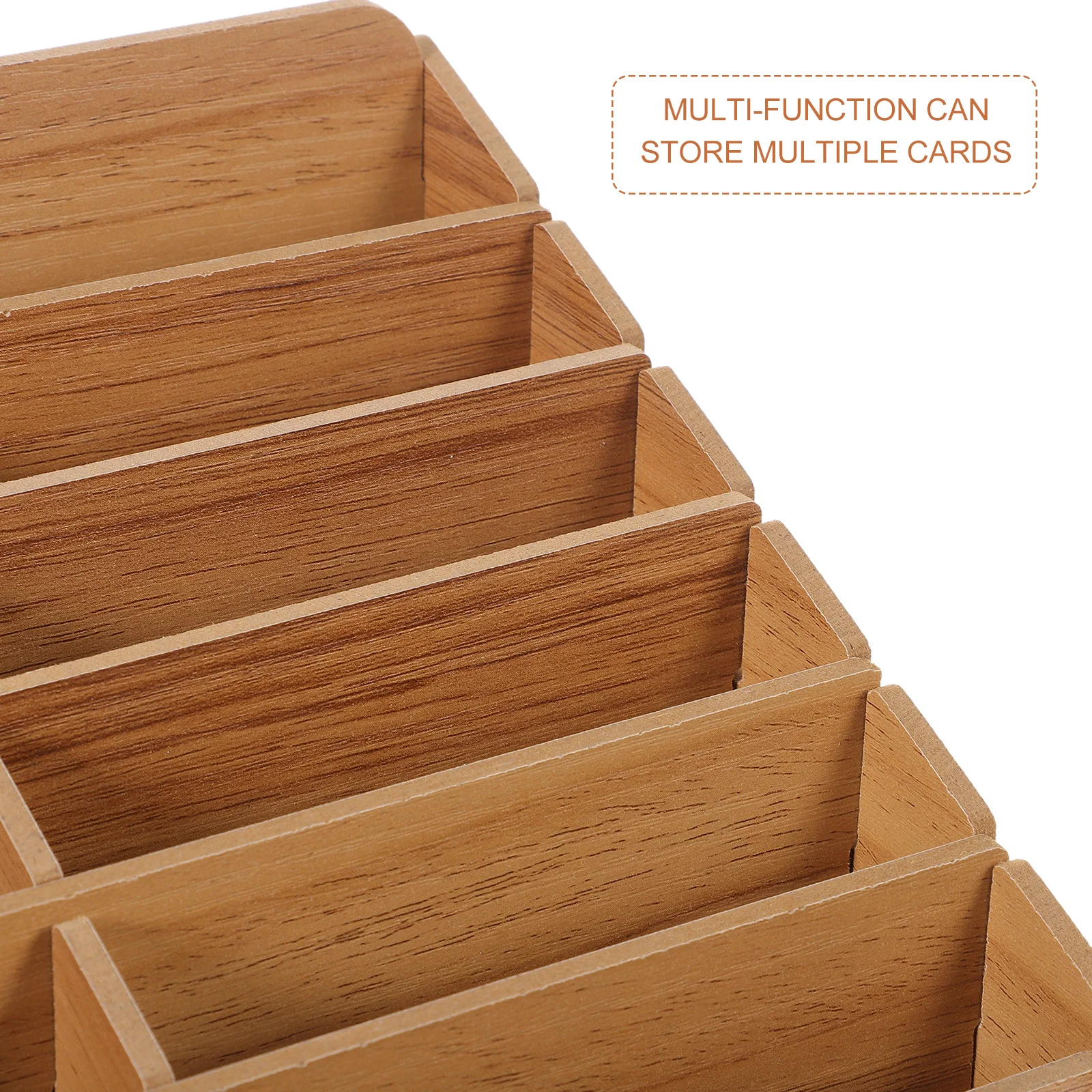

Multi-Grid Wooden Card Storage Box Large Capacity Games Cards Organizer Portable Case for Playing Card Collection Holder