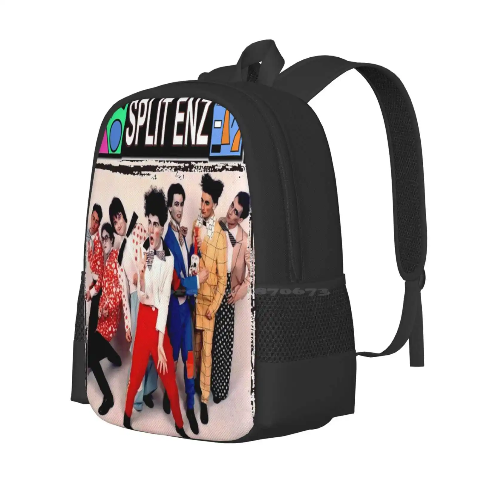 Split Enz Classic T-Shirt Copy Hot Sale Schoolbag Backpack Fashion Bags Split Enz Copy