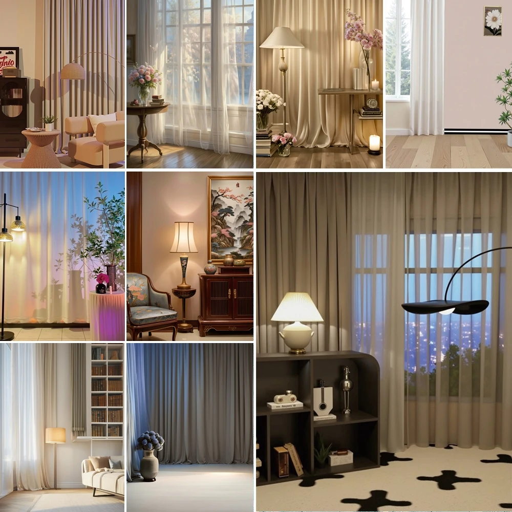 

MOON.QG Floral Curtain Room Backdrop Flower Interior Sofa Backgrounds For Photographs Women Photography Accessories Photo Booth