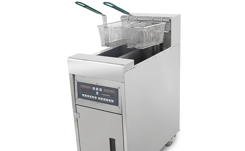 

Commercial Vertical Computer Version Fryer Single Cylinder Large Capacity Fryer Double Slot Fryer Equipment