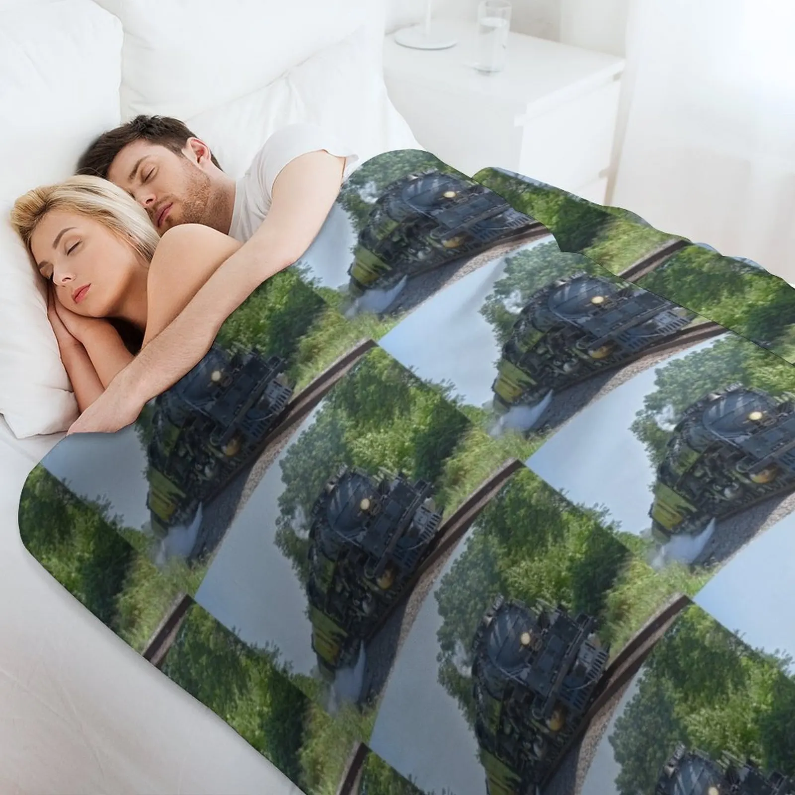 Big Boy No. 4014 Steam Locomotive Throw Blanket Polar Giant Sofa Luxury Designer bed plaid Tourist Fashion Sofas Blankets view 4